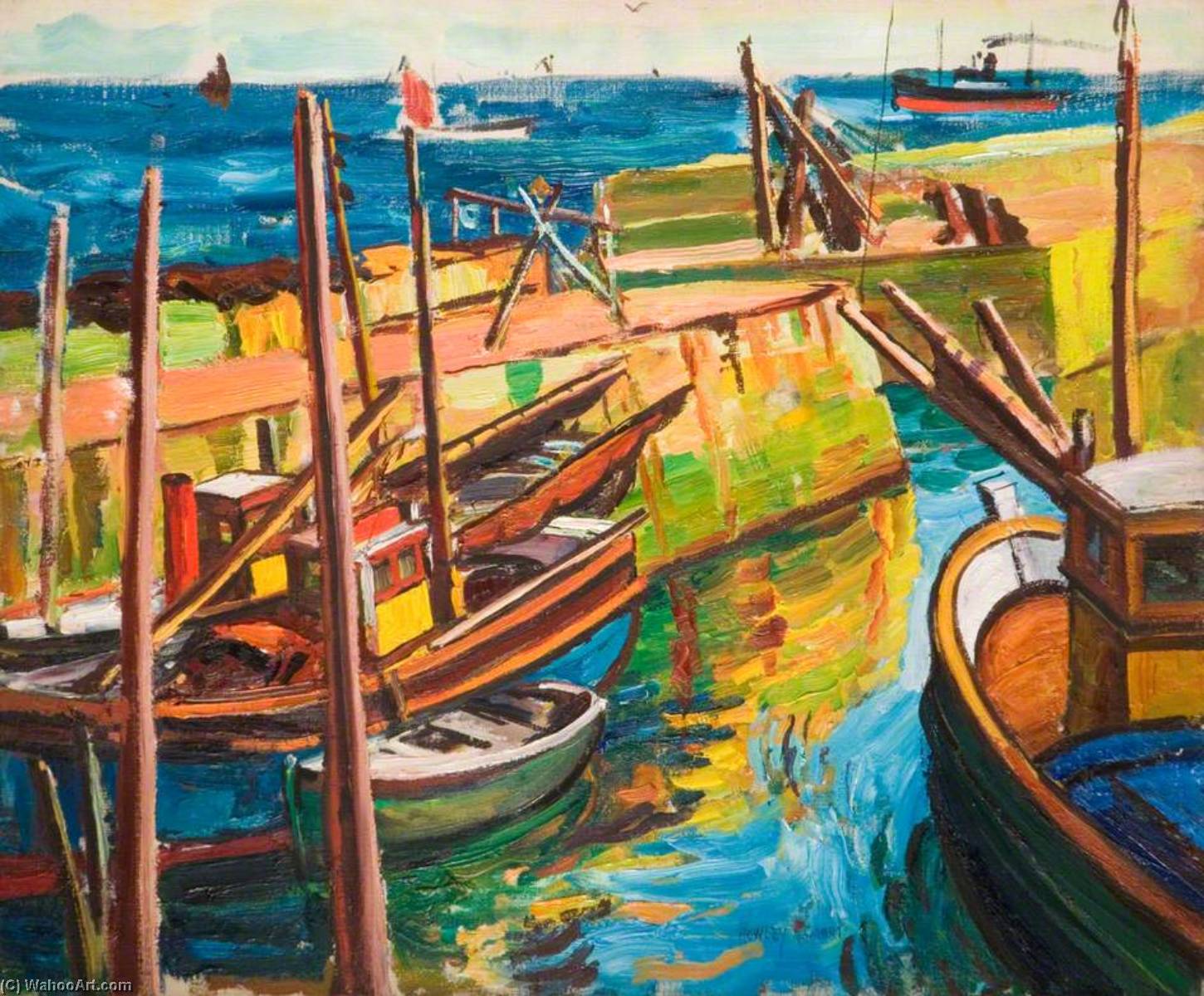 Mousehole, The Harbour — Rowley Smart