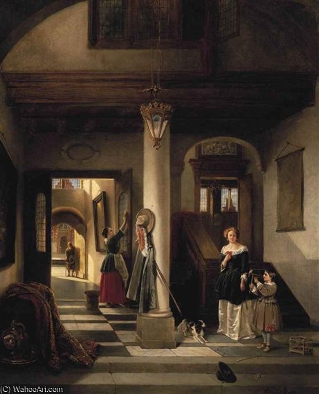 An Allegory Of Mixed Fortune — Johannes Anthonie Balthasar Stroebel