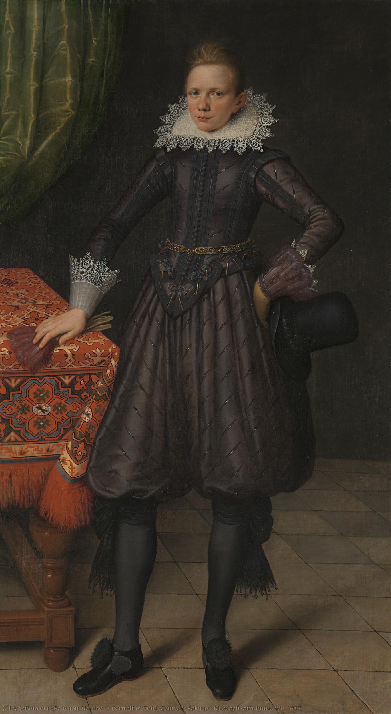 Portrait Of Peter Courten, Salomon Mesdach (attributed To), 1617 — Salomon Mesdach (attributed To)