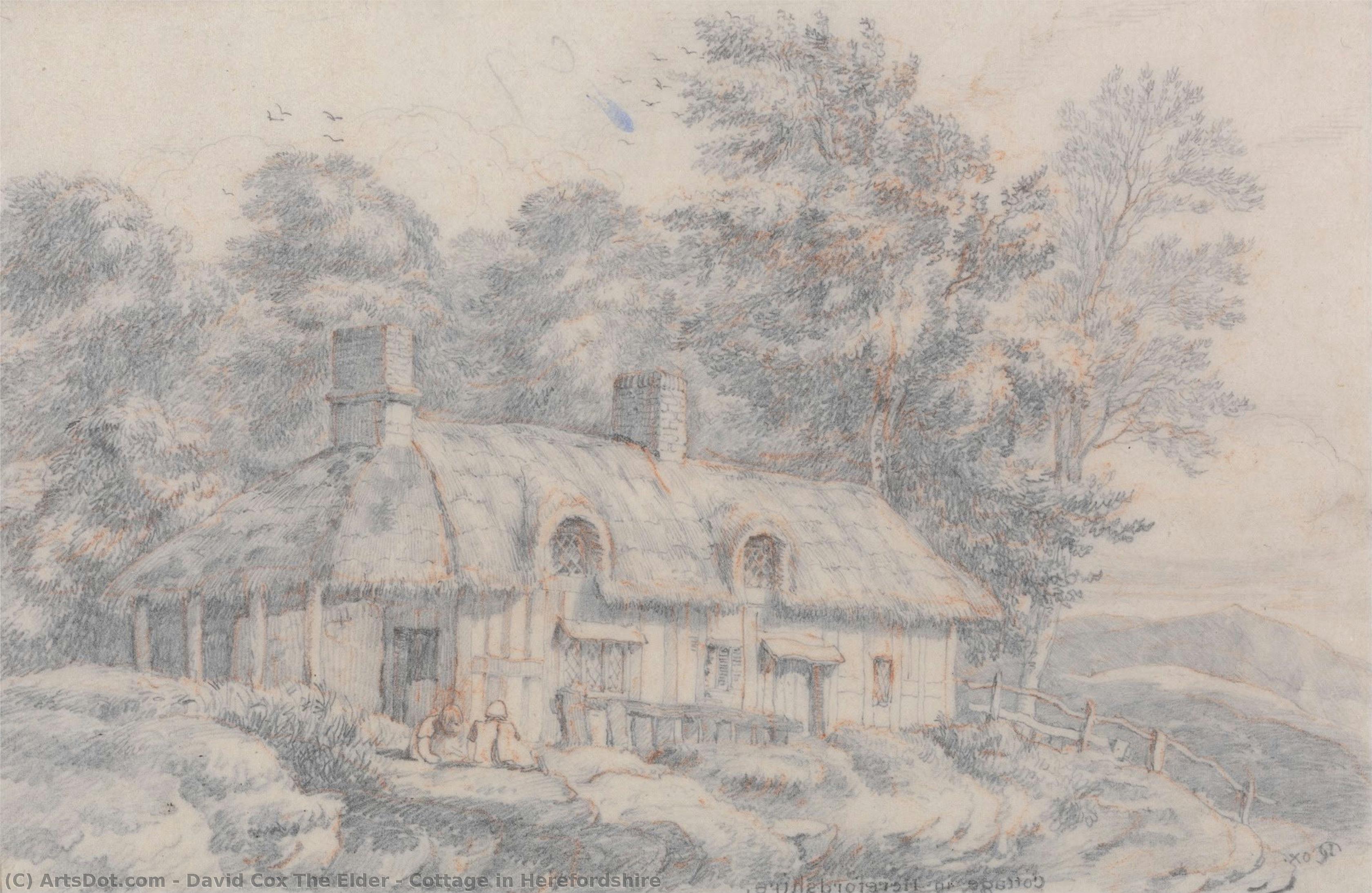 Cottage In Herefordshire — David Cox Der Ältere