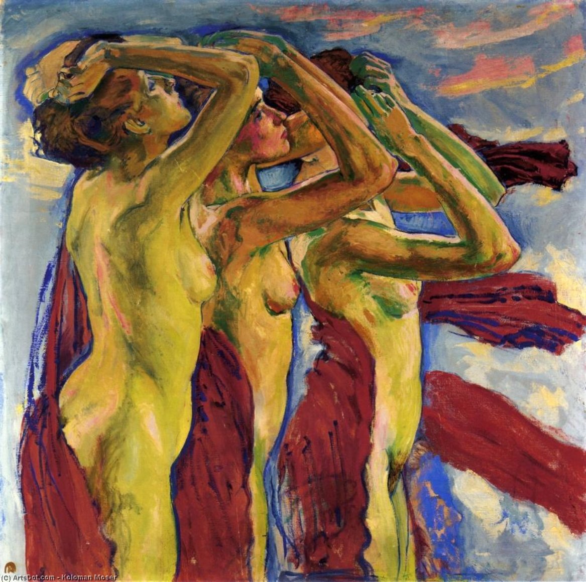 The Three Graces — Коломан Мозер