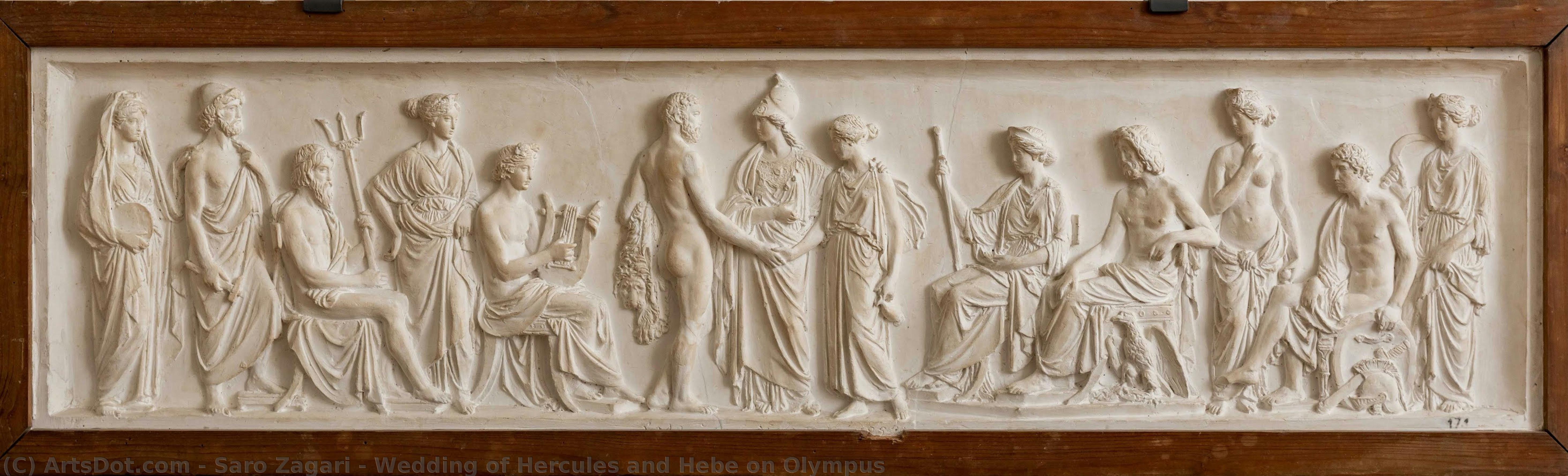 Wedding Of Hercules And Hebe On Olympus — Saro Zagari