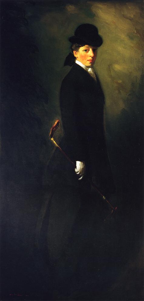 Portrait Of Miss Leora Dryer In Riding Custume — Robert Henri