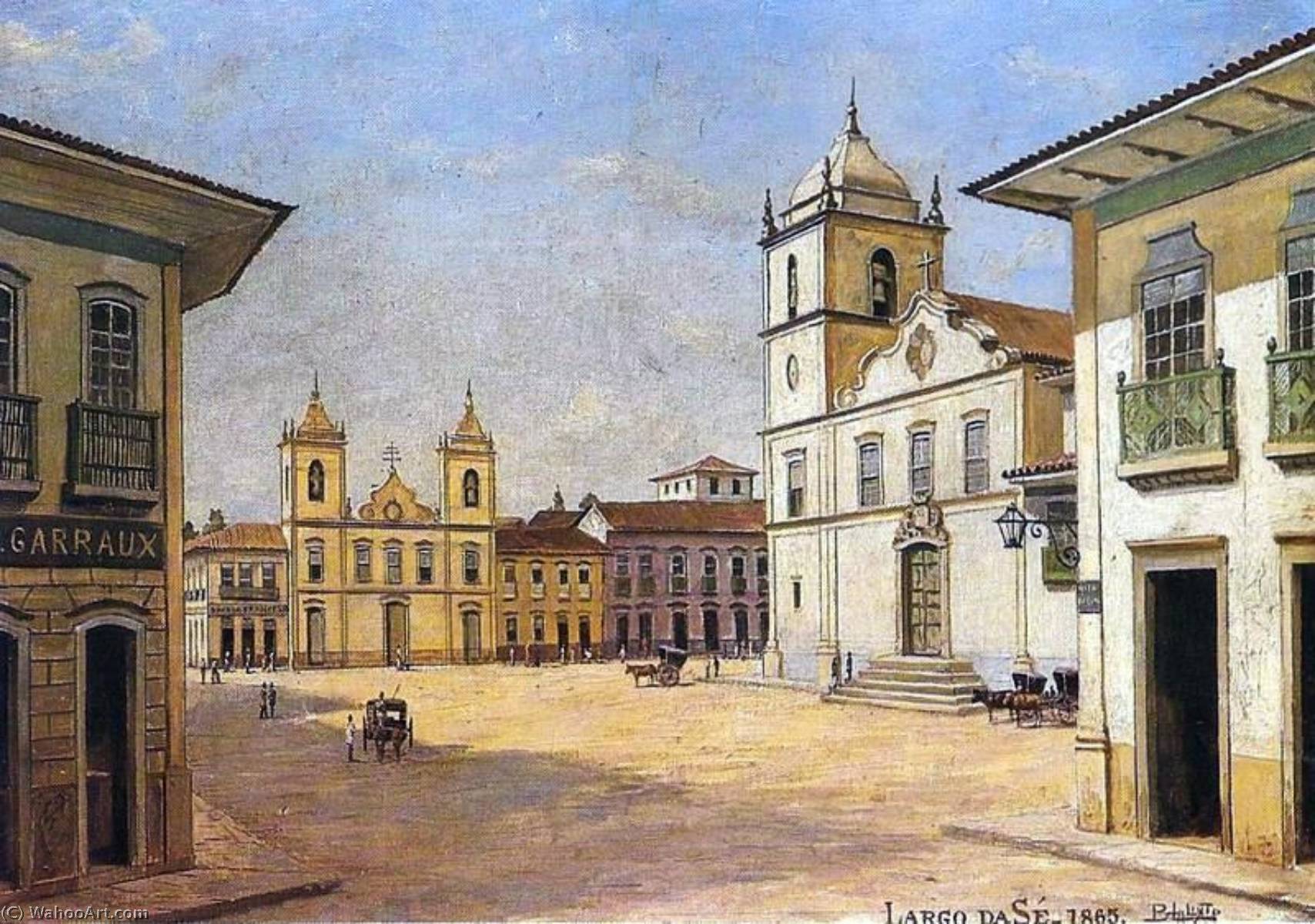 Português Largo Da Sé Em 1863 — Benedito Calixto