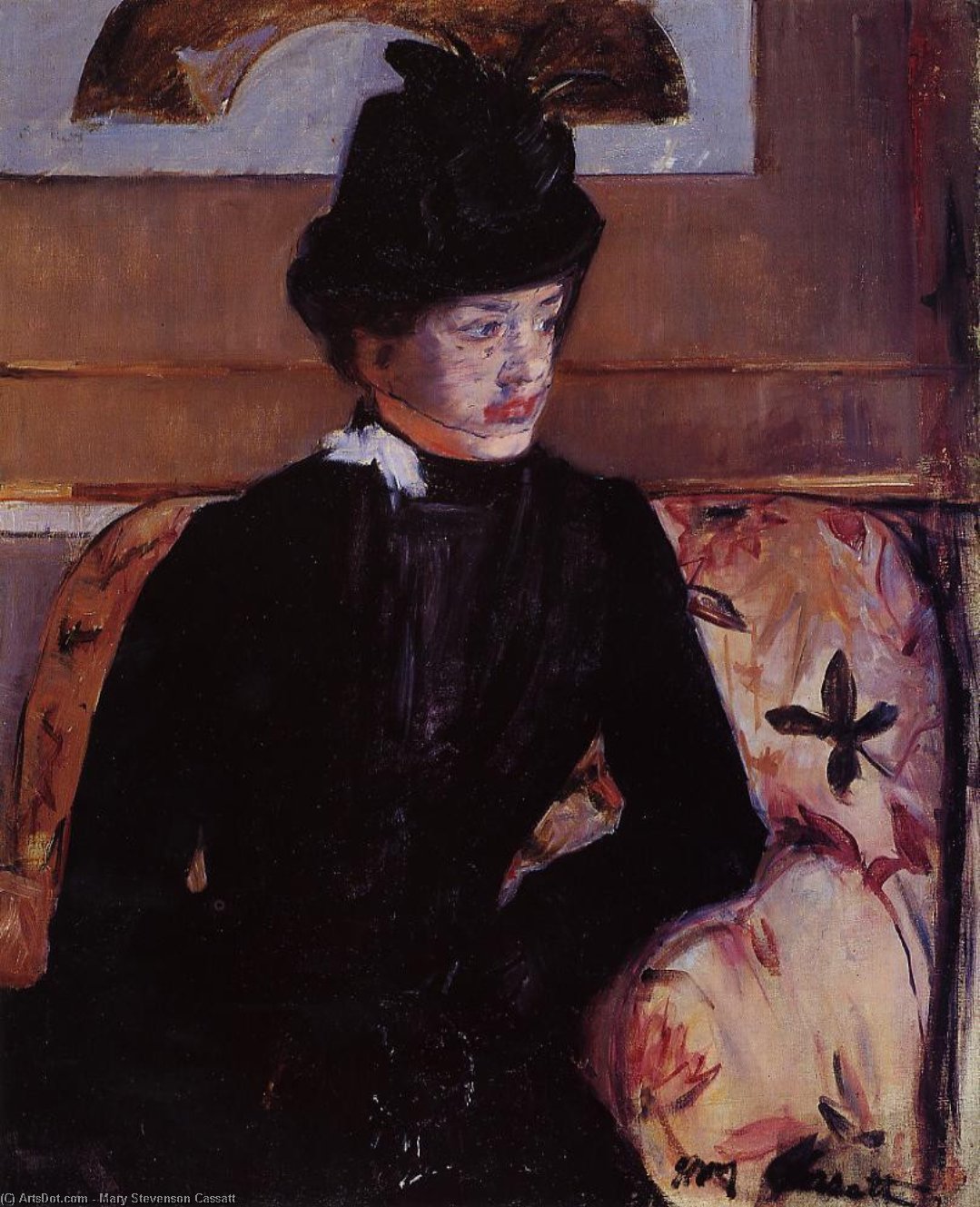 Portrait Of Madame J (also Known As Young Woman In Black) — Mary Stevenson Cassatt