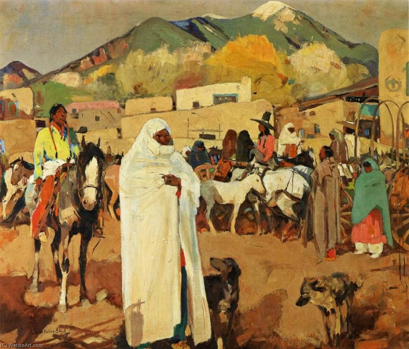 Fiesta Time At Taos — Laverne Nelson Black