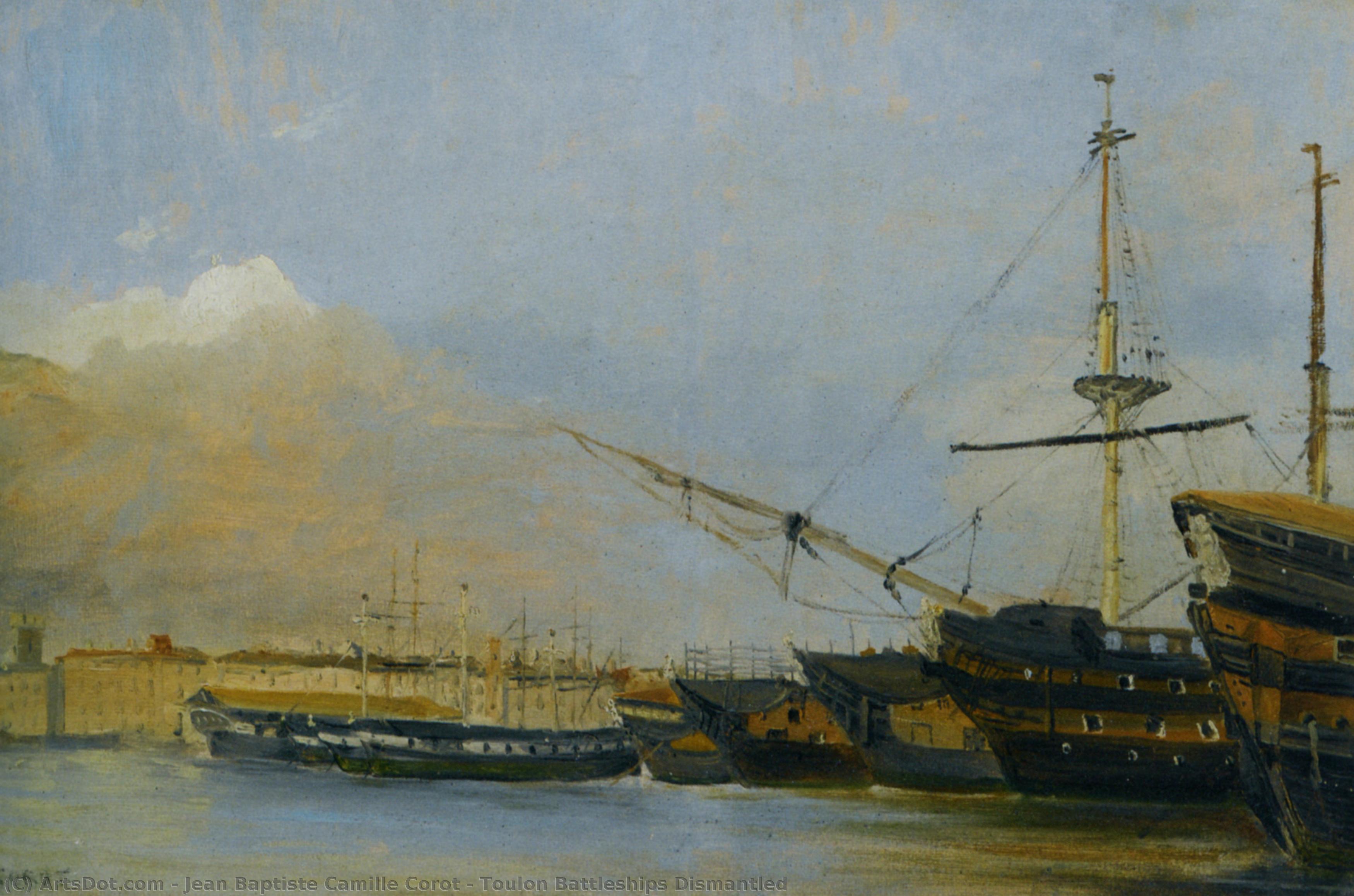 Toulon Battleships Dismantled — Jean-baptiste-camille Corot