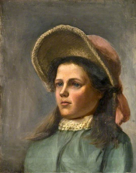 Portrait Of A Young Girl In A Bonnet — Mary Hardy
