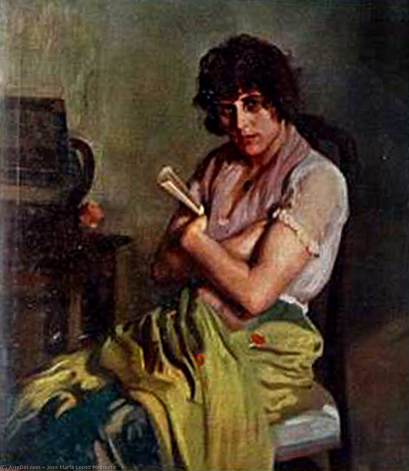 Gitana Sentada — Хосе Мария Лопес Мескита