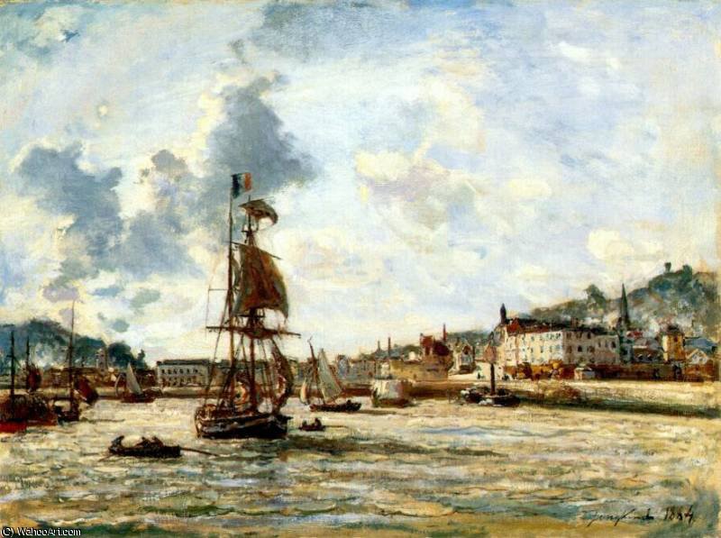 Entrance To The Port Of Honfleur — Johan Barthold Jongkind