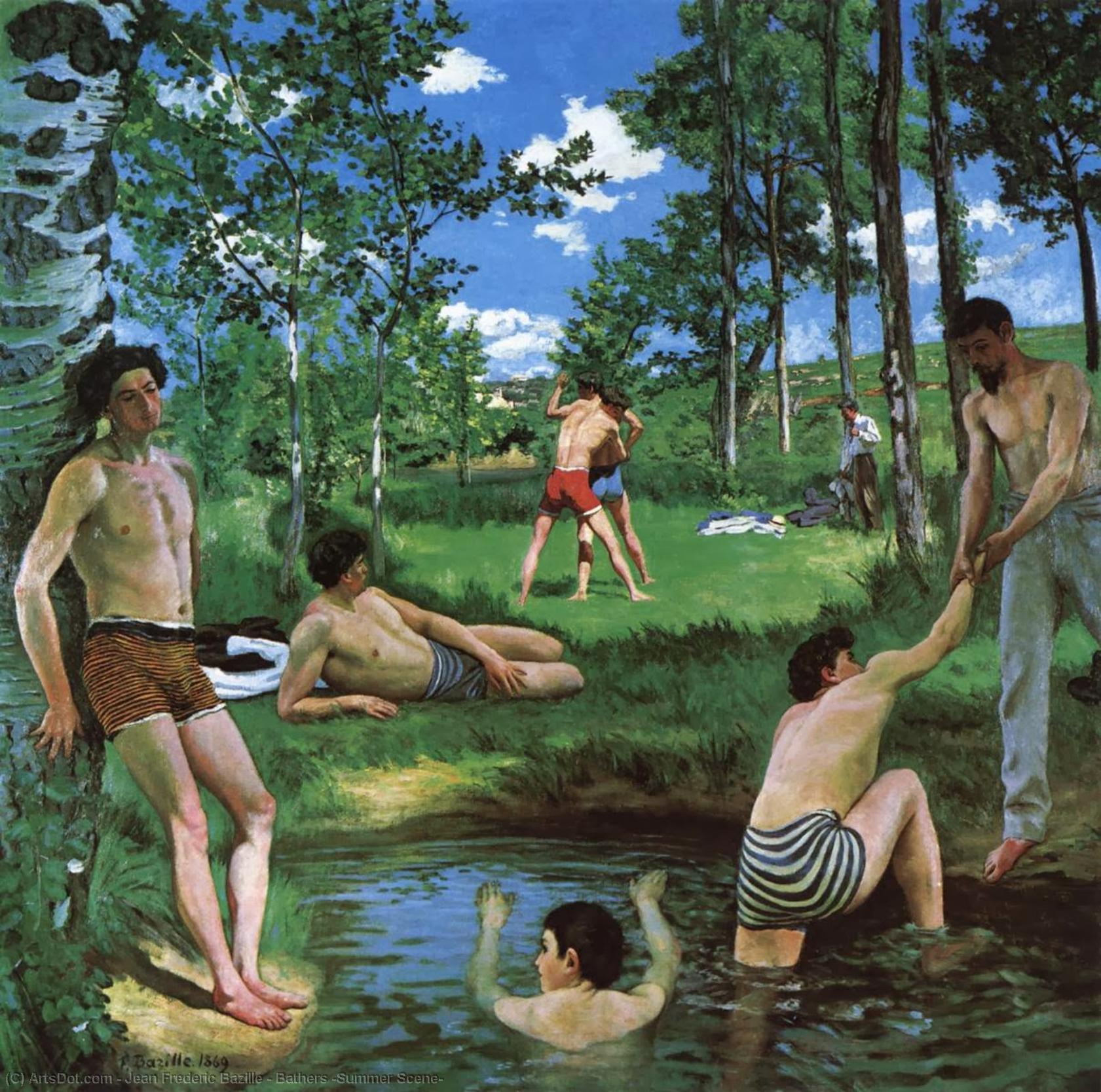 Bañistas (escena De Verano) — Jean Frédéric Bazille