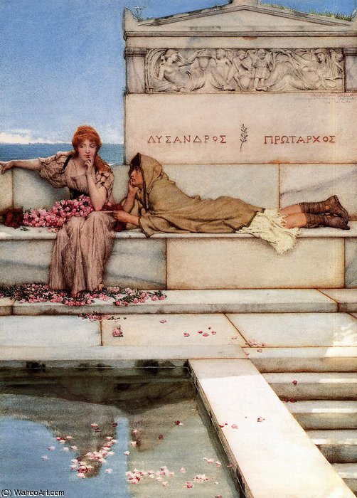Xanthe And Phaon — Lourens Alma Tadema