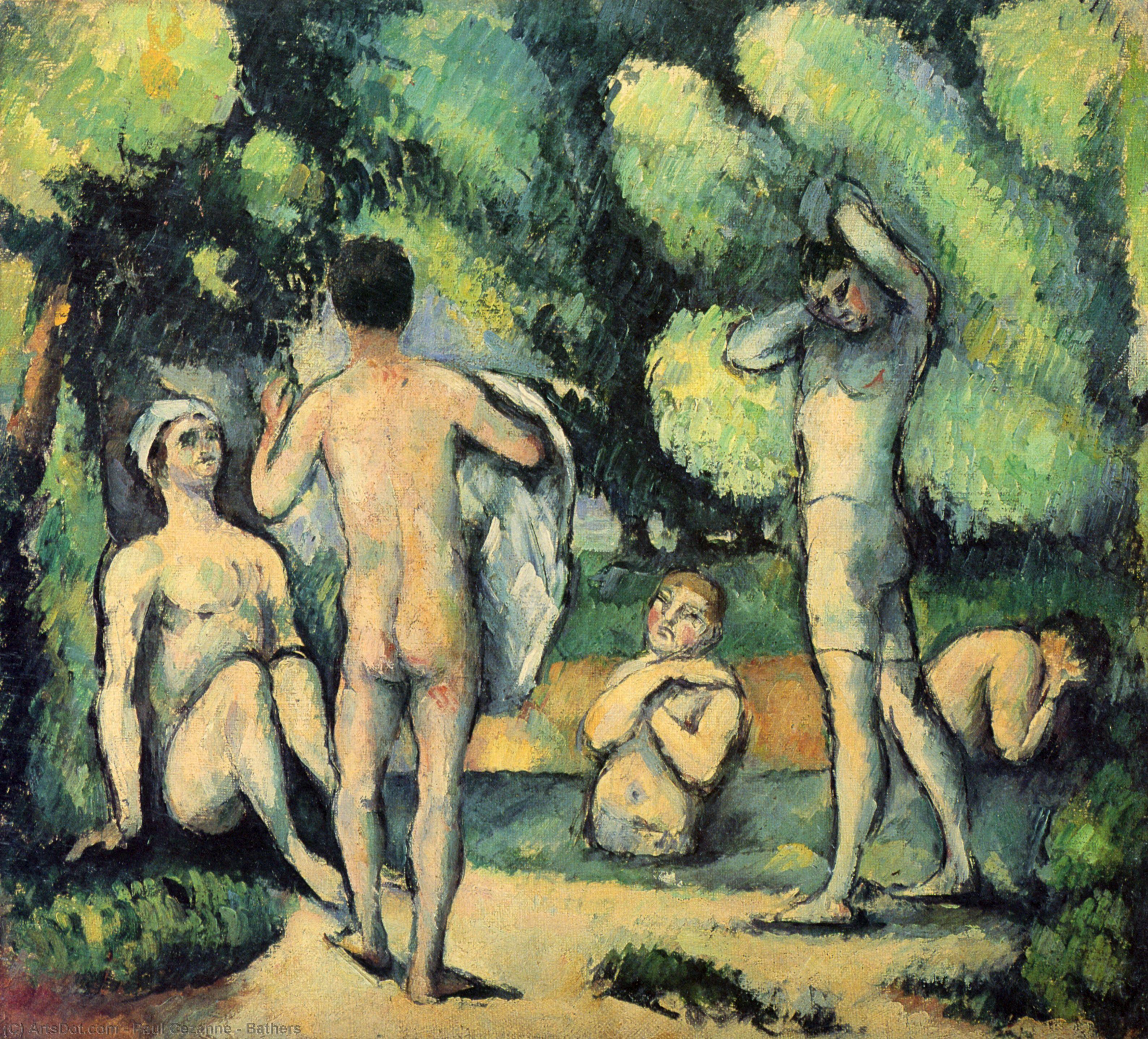 Bathers — Поль Сезанн