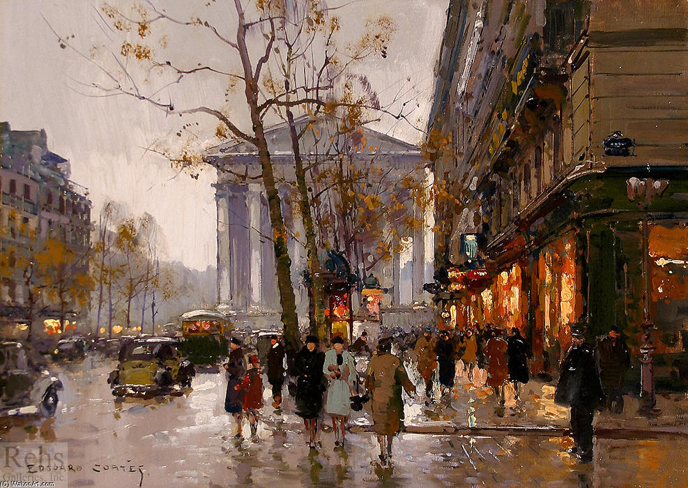 Madeleine And Rue Royale, Paris — Edouard Cortès