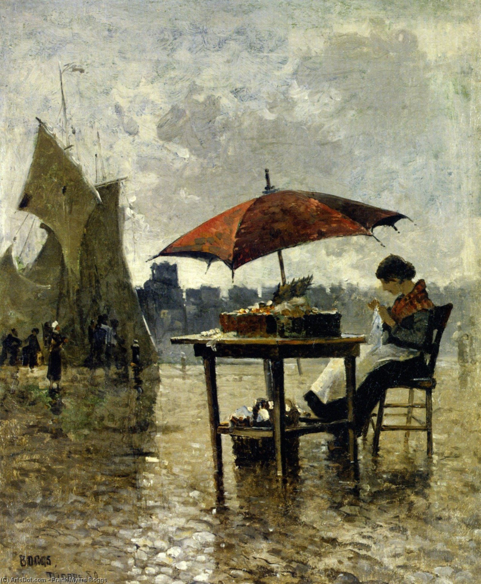 On The Quai, Dieppe — フランク・マイヤーズ・ボッグス