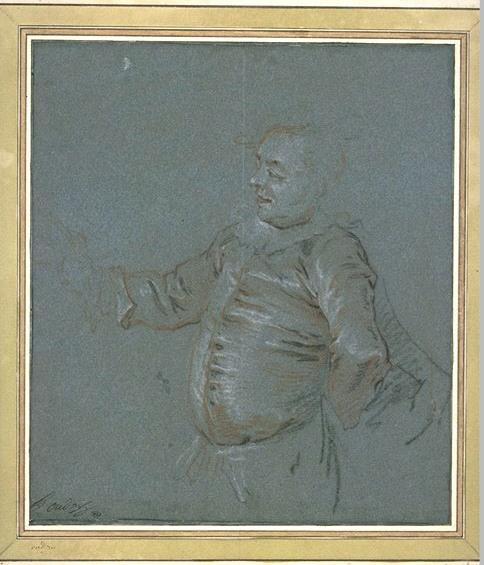 Man Dressed As A Clown, Half-length — Jean-baptiste Oudry