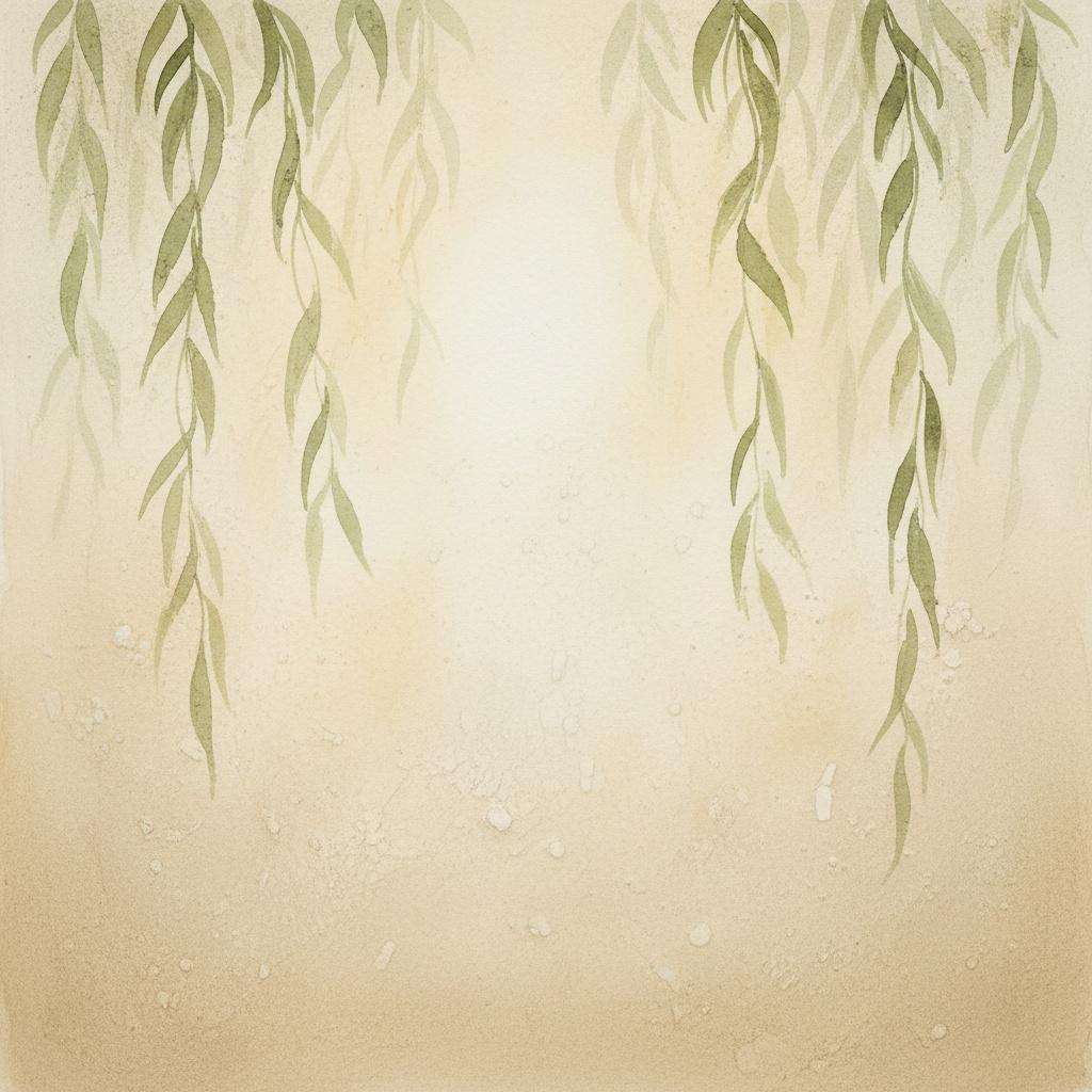 Ätherisches Herabsteigen Der Salweide In Einer Meditativen Monochromen Studie — Laurent Roche