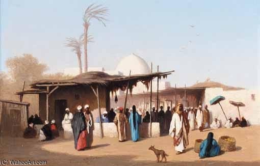 Market In Cairo — Charles Théodore Frère Dit Frère Bey