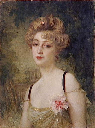 Portrait De Rosemonde Gerard, Mme Edmond Rostand — Ernest Hébert (antoine Auguste Ernest Hebert)