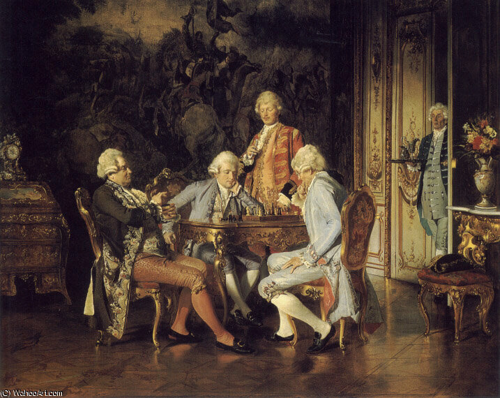 The Chess Players — Johann Hamza