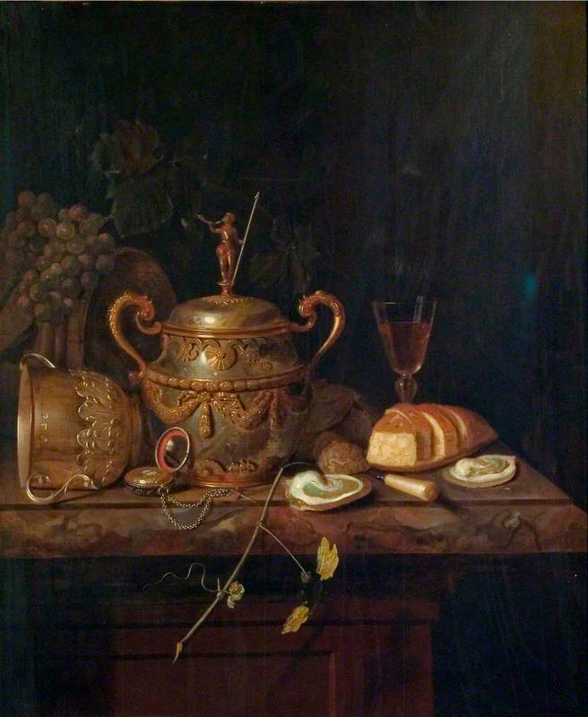 Porringer, German Cup And Oysters — Pieter Gerritsz Van Roestraten