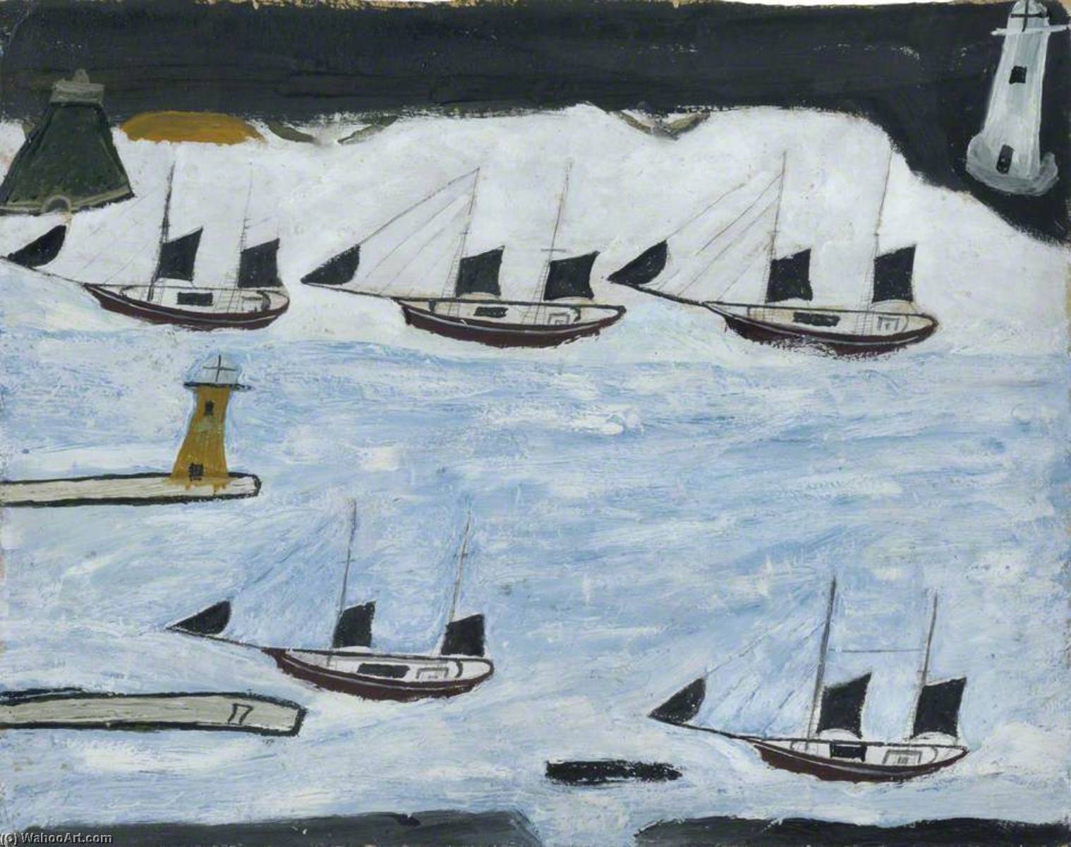 Five Ships, Mount's Bay — Альфред Уоллис