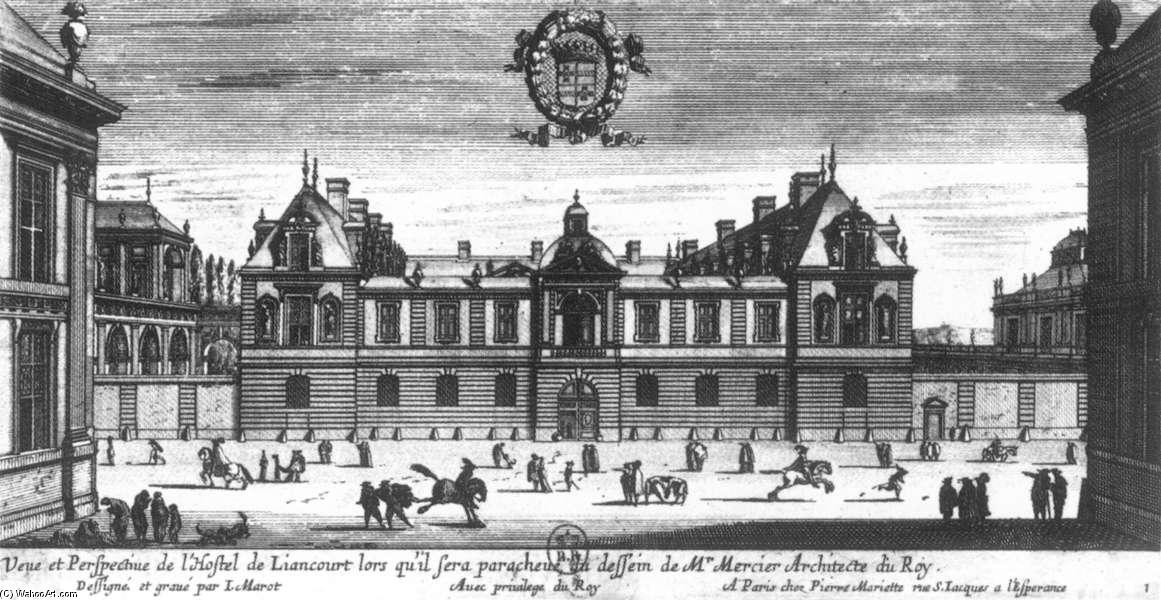 View And Perspective Of The Hôtel De Liancourt — Jean I. Marot