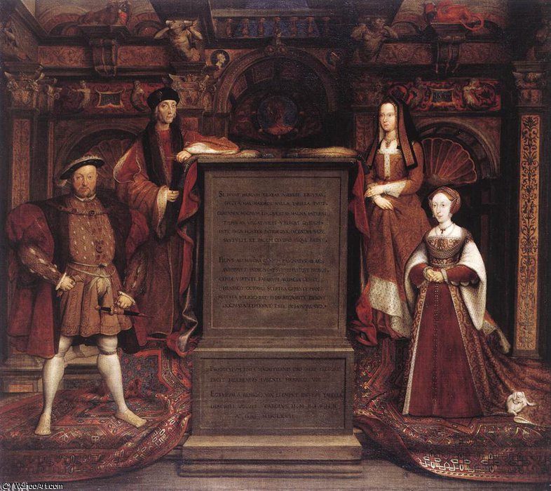 Elizabeth Of York - Henry Viii - And Jane Seymour — Remigius Van Leemput (remigeus Vanlimpitt)
