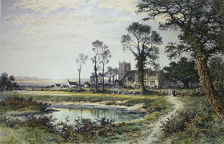 The Way To The Village Church — R.a Benjamin Williams Leader