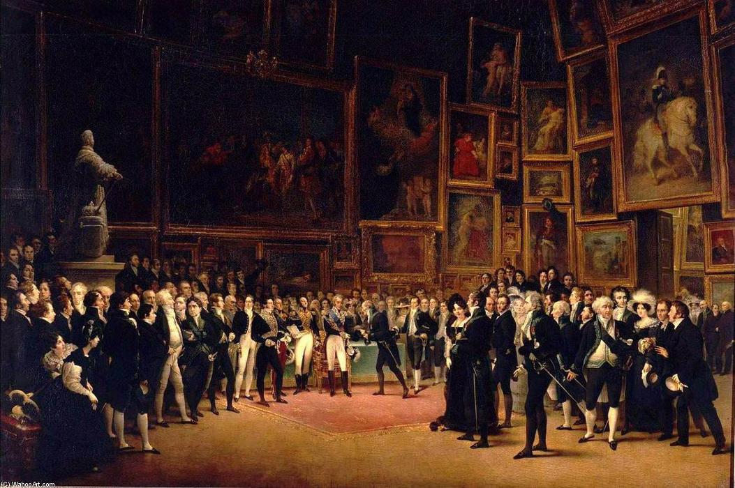 Charles V Distributing Awards To The Artists At The Close Of The Salon Of 1824 — François Joseph Heim