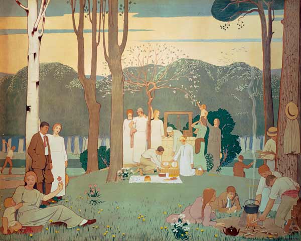 The Picnic — Frederick Cayley Robinson