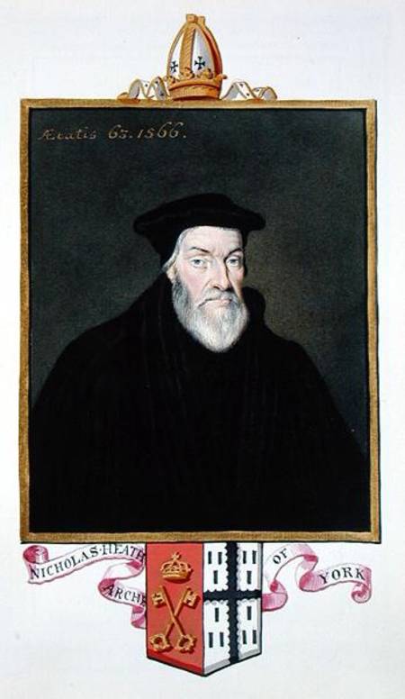 Portrait Of Nicholas Heath Archbishop Of York From 'memoirs Of The Court Of Queen Elizab — Sarah Countess Of Essex