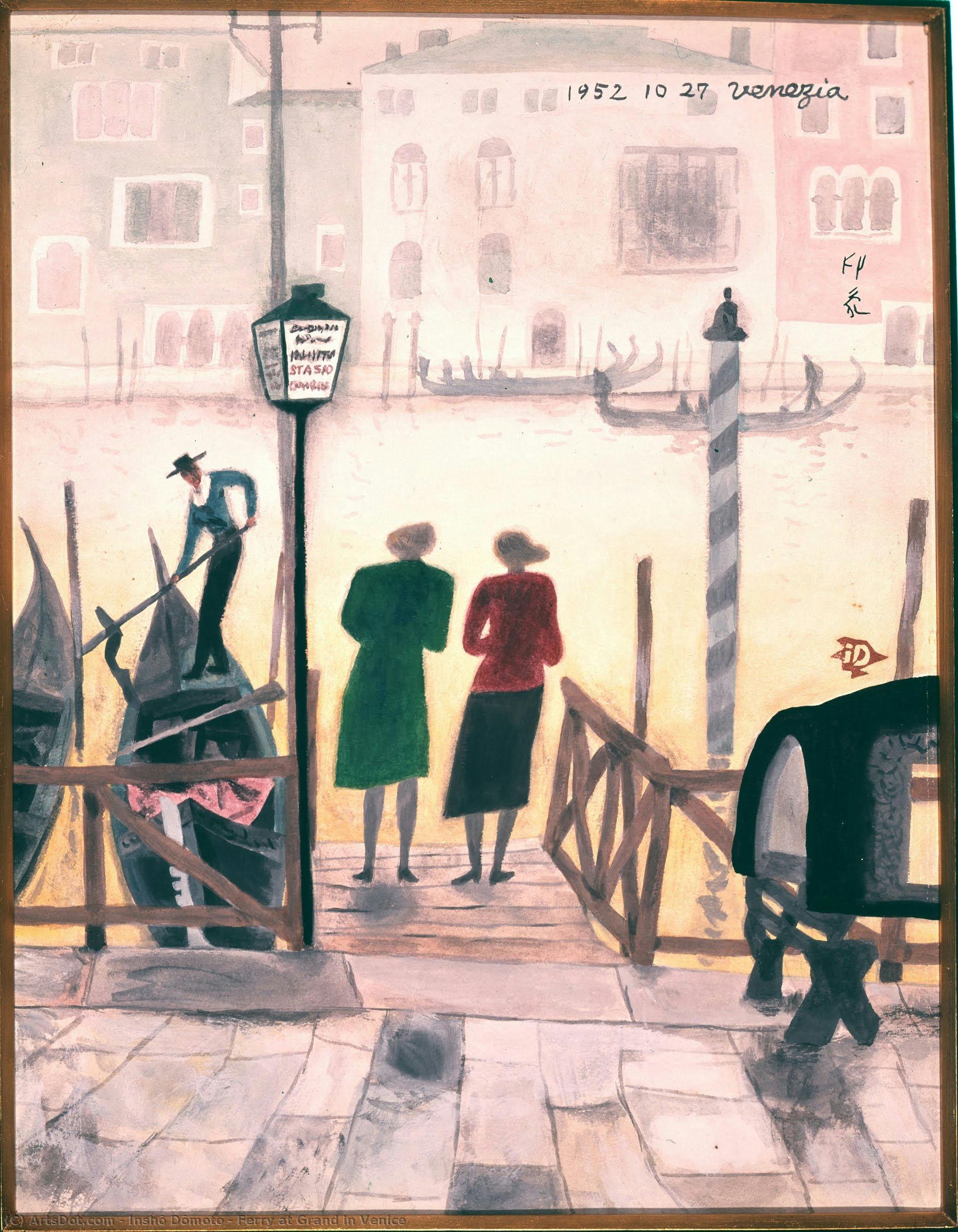 Ferry At Grand In Venice — Inshō Dōmoto