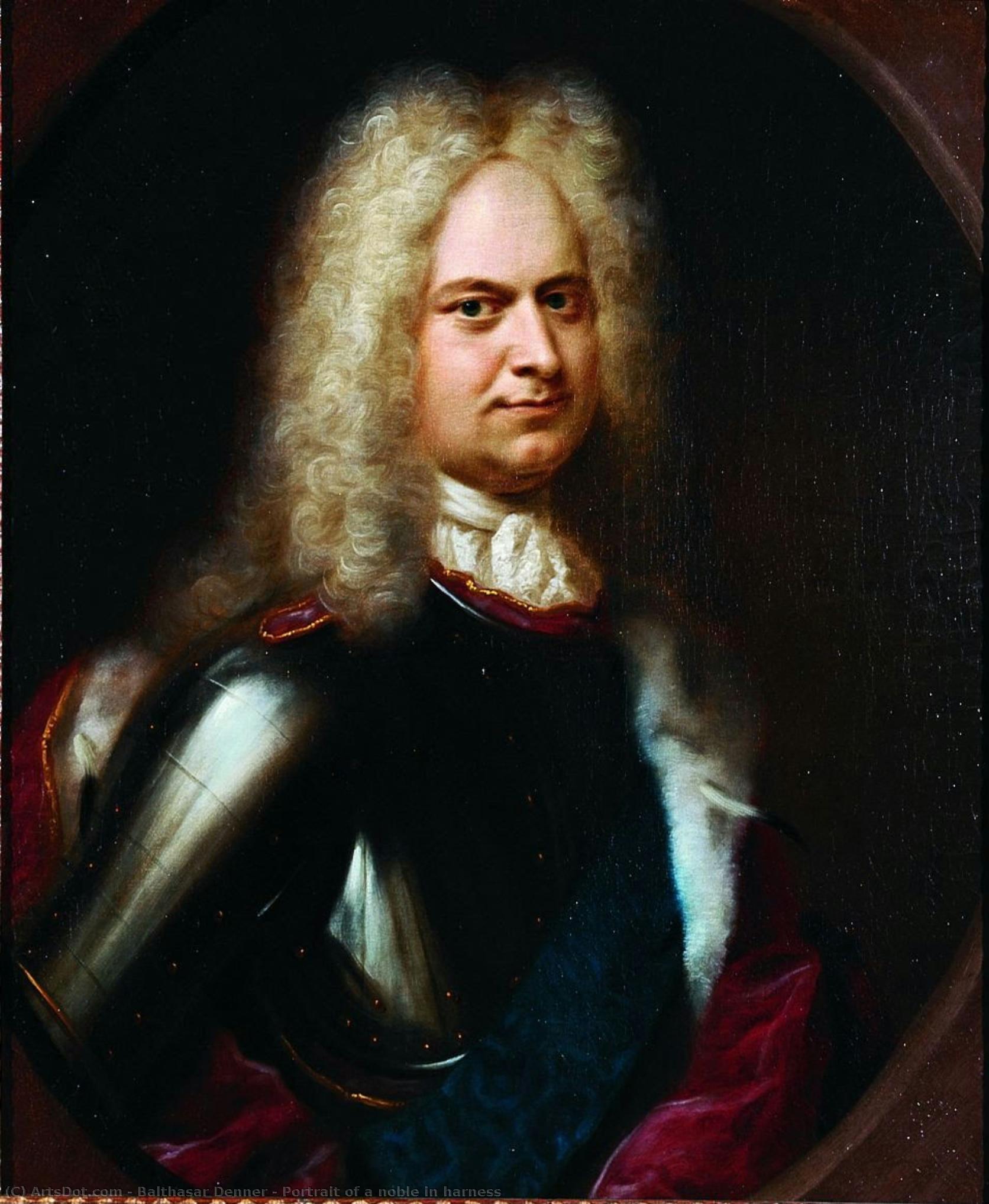 Portrait Of A Noble In Harness — Balthasar Denner