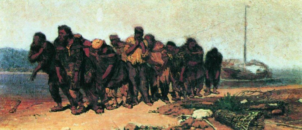 Barge Haulers On The Volga — Ilya Yefimovich Repin