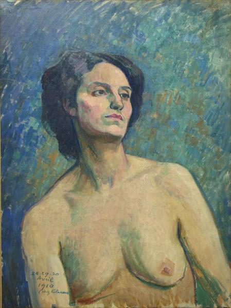 Buste Féminin Nu, De Face (titre D'usage) — Georges Daniel De Monfreid