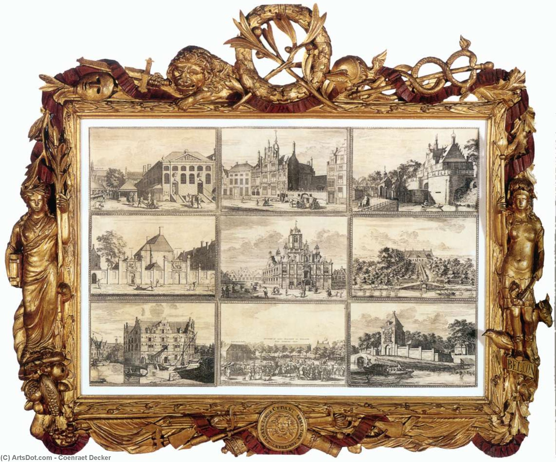Nine Images Of Public Buildings Of Delft — Coenraet Decker