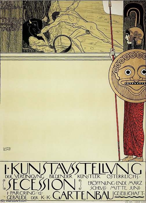 Poster For The 1st Secession Exhibition — Gustav Klimt