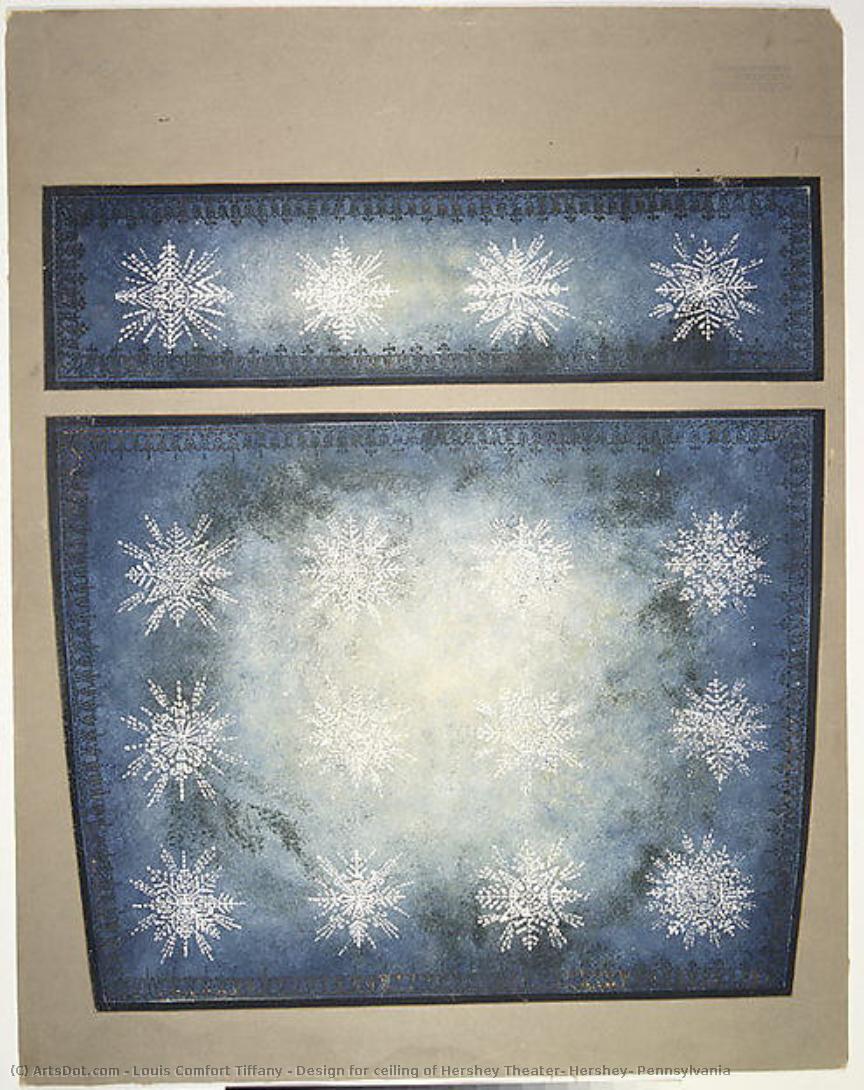 Design For Ceiling Of Hershey Theater, Hershey, Pennsylvania — Louis Comfort Tiffany