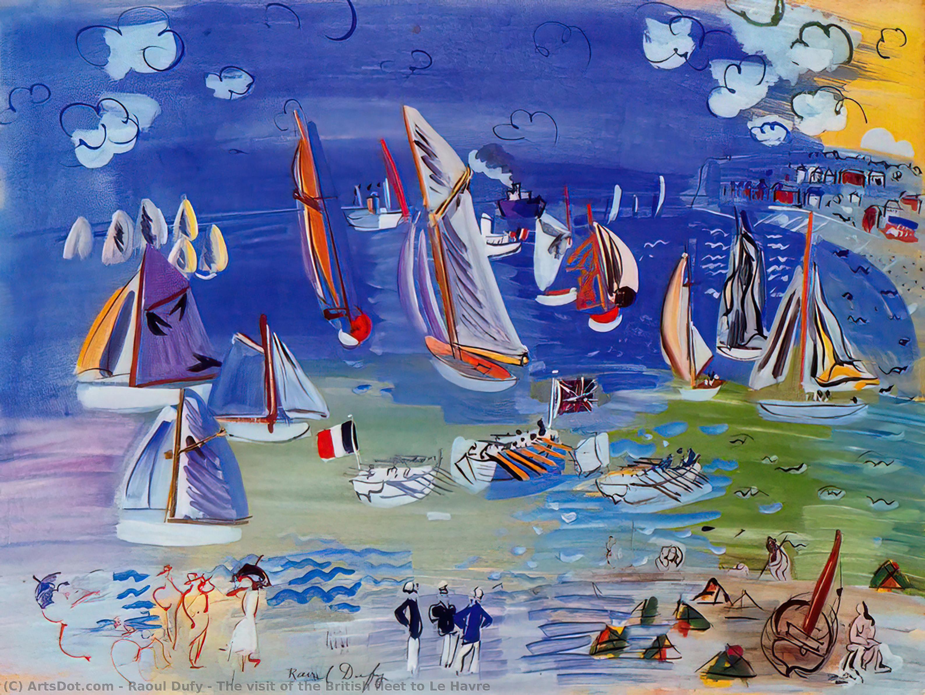The Visit Of The British Fleet To Le Havre — Raoul Dufy