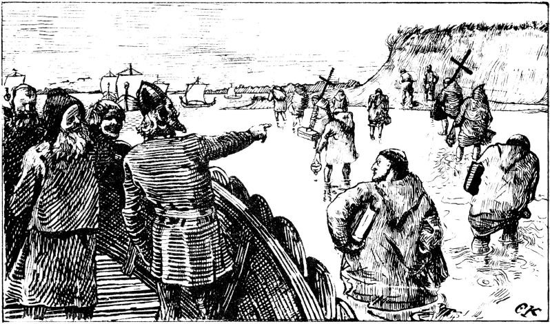 Olav Tryggvasons Saga - Haakon Jarl 2 - C. Krohg — Christian Krohg