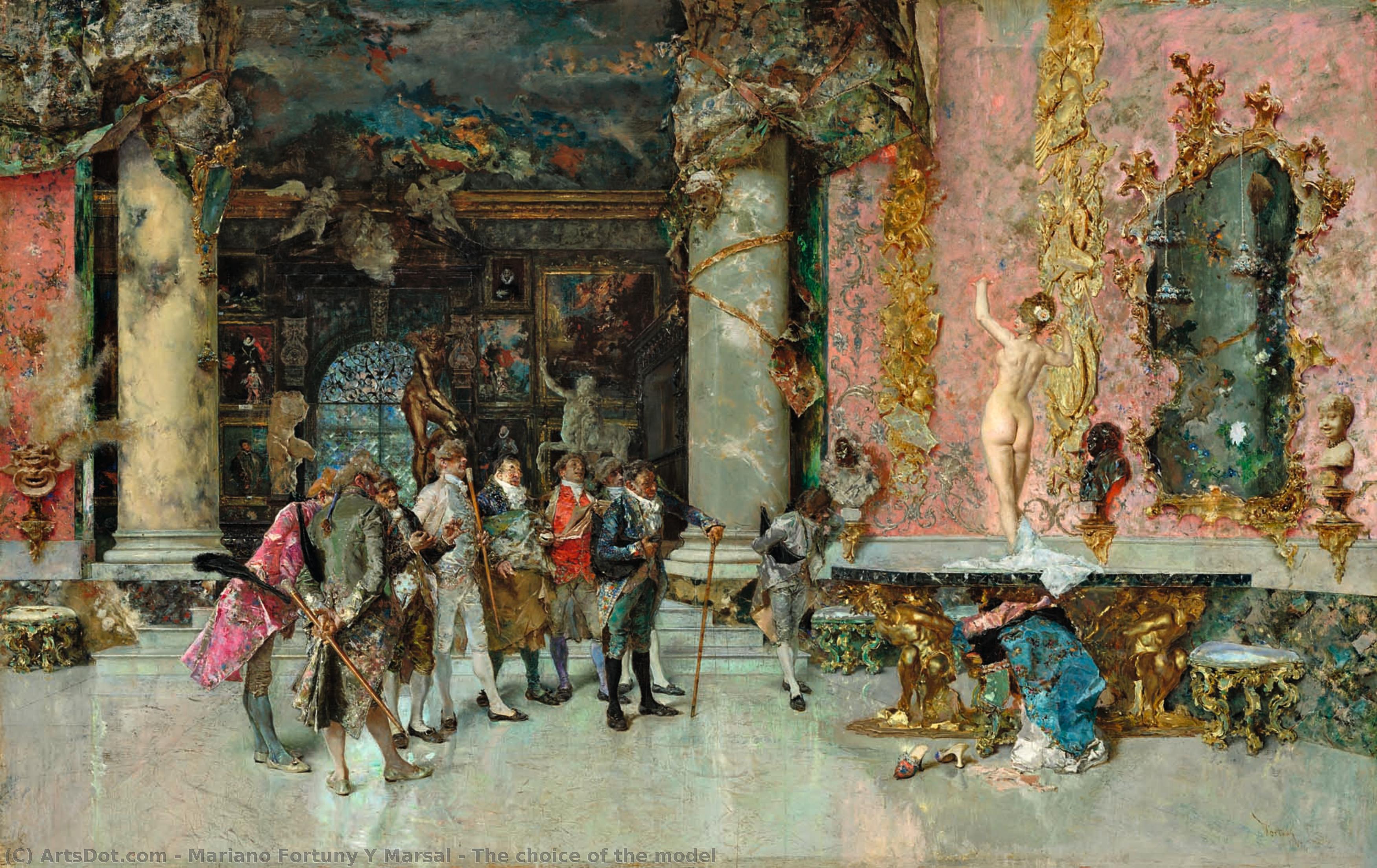 The Choice Of The Model — Mariano Fortuny Y Marsal