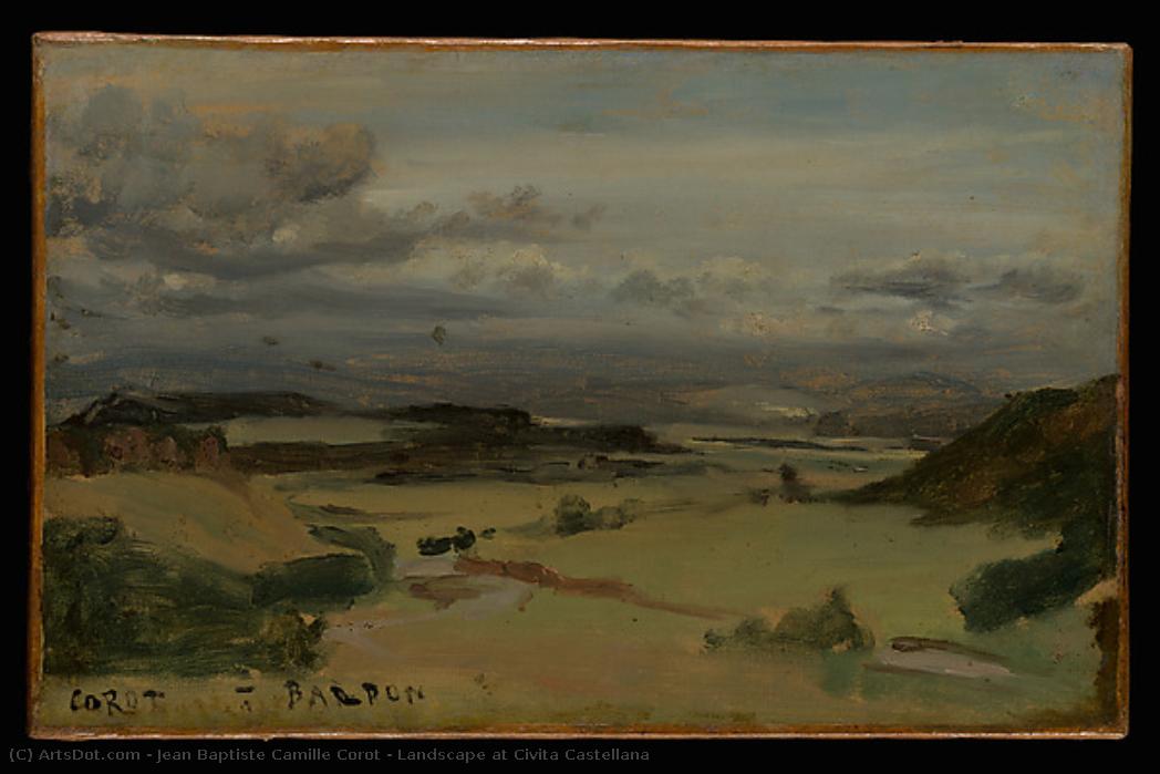 Landscape At Civita Castellana — Jean-baptiste-camille Corot
