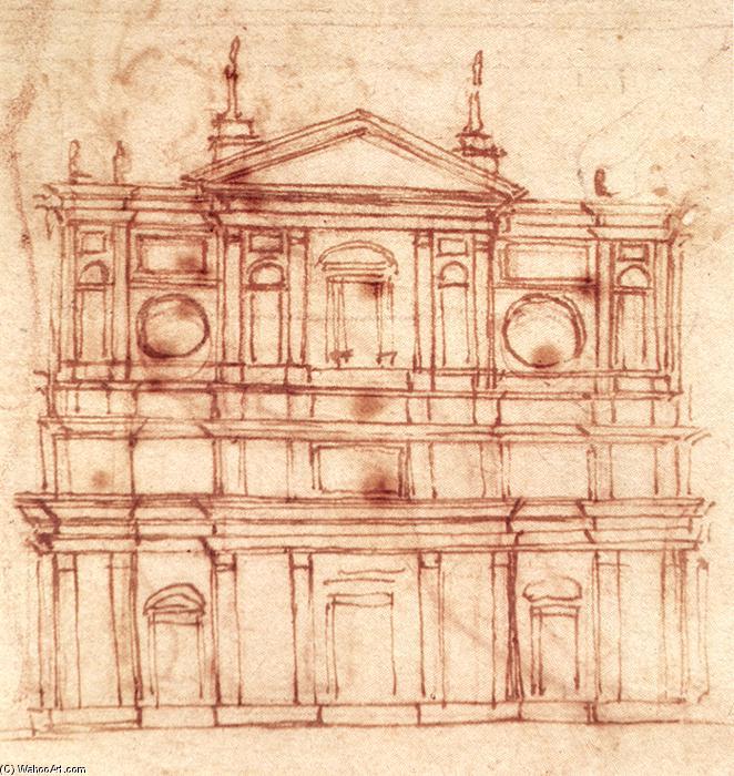 Proyecto Para La Fachada De San Lorenzo, Florencia — Miguel Ángel