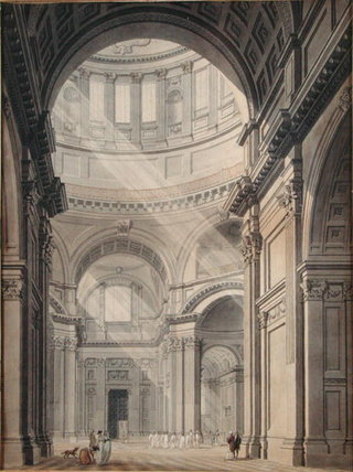 Internal View Of St. Paul's Cathedral From The North — Thomas Malton Junior