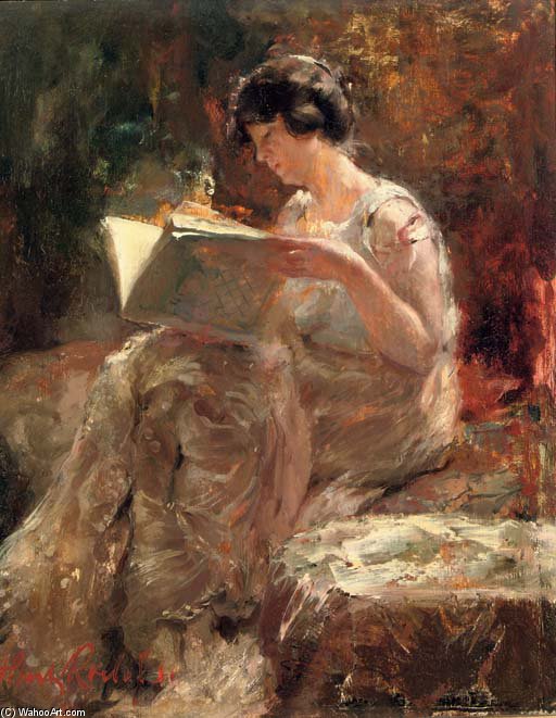 In 't Atelier - Mientje Admiring A Portfolio — Otto Willem Albertus (albert) Roelofs