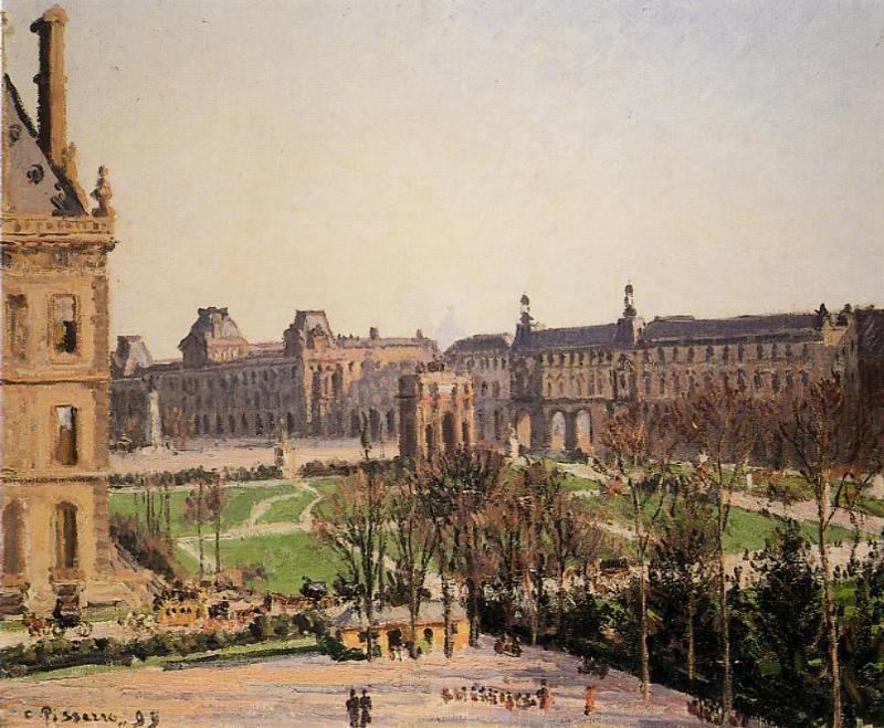 The Carrousel: Afternoon Sun — Camille Pissarro