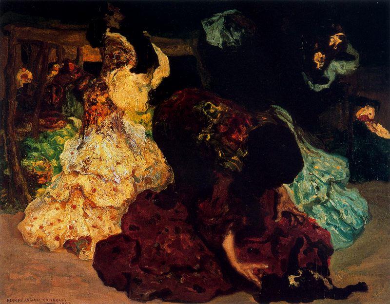 Gypsy With Dogs — Hermen Anglada Camarasa
