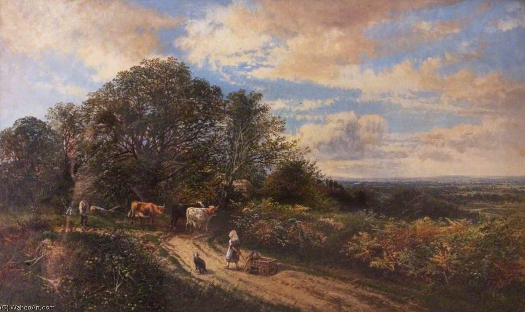 Landscape With Cattle — Frederick Henry Henshaw