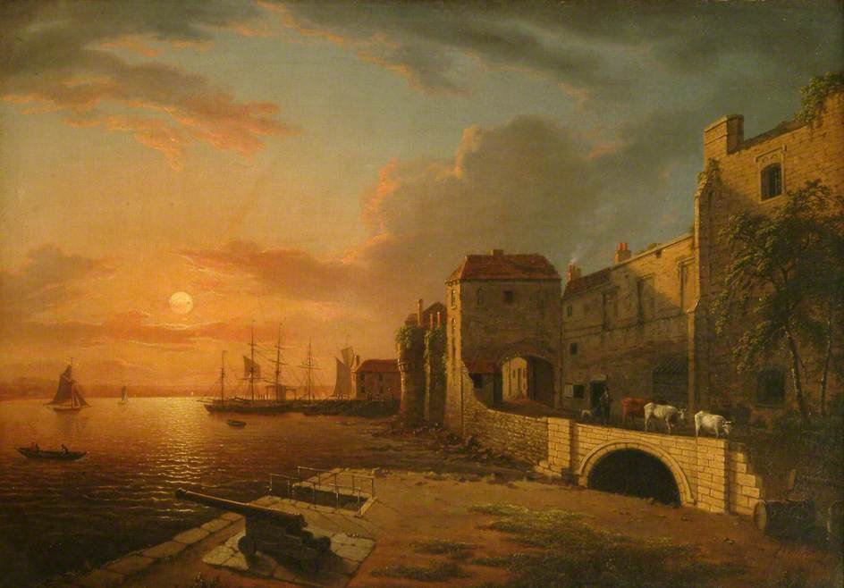 Southampton Town Quay At Sunset — Henry Pether